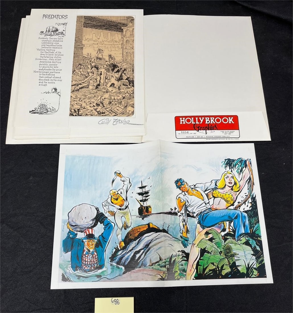 Will Eisner Signed Print Plate w/ Poster Print (1 of 1)