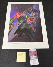 Jim Steranko Signed Green Hornet Print W/ JSA COA