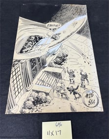 Peter Iro Original Comic Art Front Page 1978