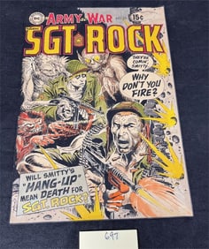 Joe Kubert Sgt. Rock Front Page Color Pencil Proof
