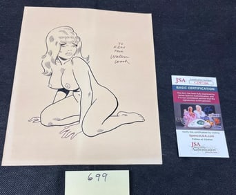 Original Wally Wood Signed Art w/ JSA COA