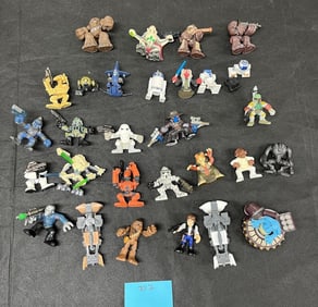 Group of Mini-Star Wars Action Figures