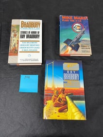 Hard Cover Sci-fi Novels w/ Ray Bradbury