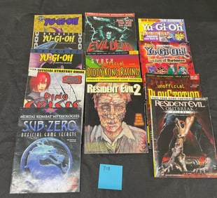Resident Evil, Yu-Gi-Oh, + Magazines