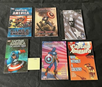 Group of Captain America TPBs Graphic Novels