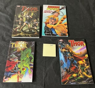 Group of Thor TPB Graphic Novels