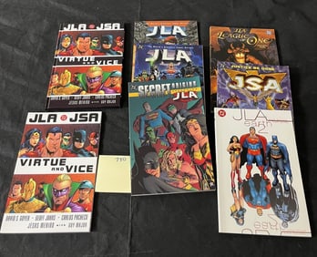 Group of JSA TPB Graphic Novels