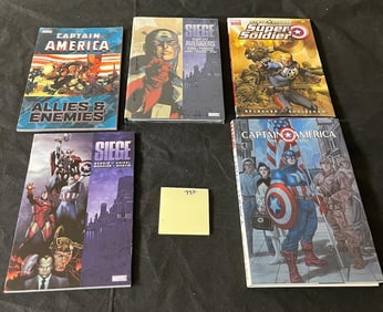 Group of Captain America TPB Graphic Novels