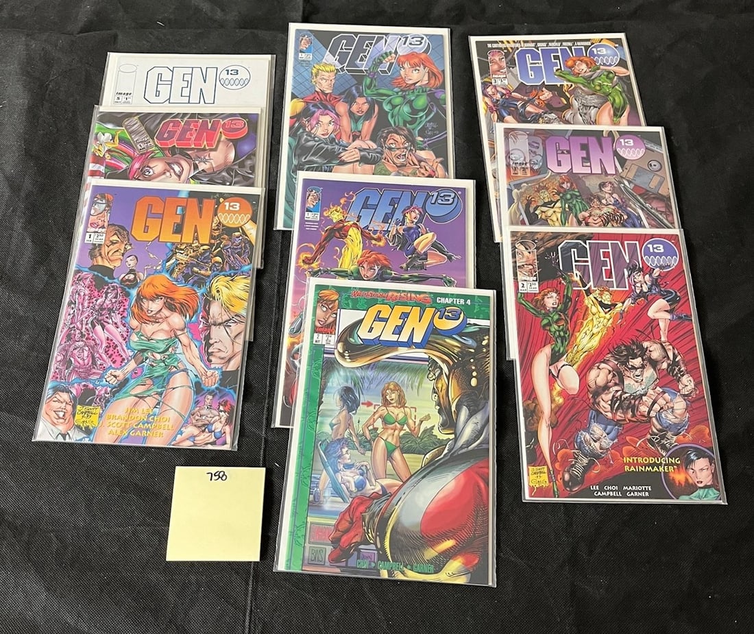 Group of Gen 13 Comic Books w/ #1 Issue (1 of 1)
