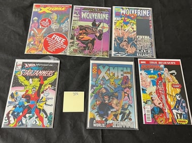 Wolverine, Deadpool, & Cable Comics w/Keys