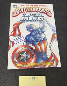 Billy Tucci Signed Battlebooks Captain America