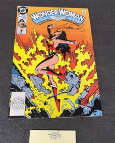 George Perez Signed Wonder Woman Comic Book