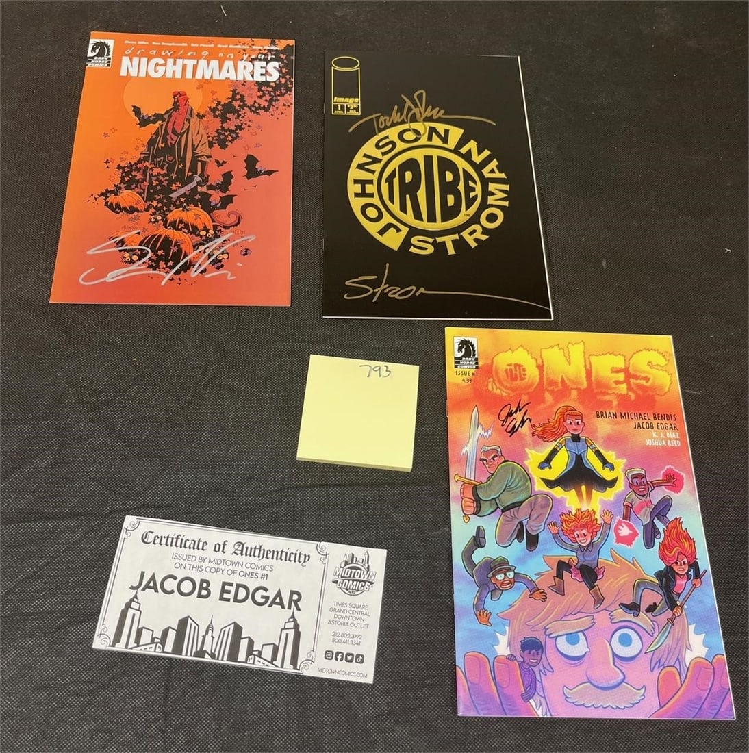 3 Signed Comics w/Hellboy (1 of 1)