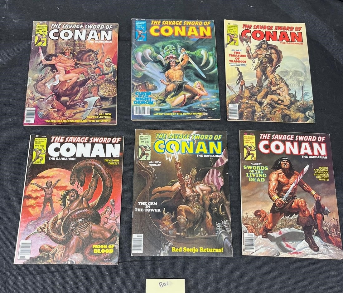 Savage Sword of Conan Magazine Lot: We are a veteran owned company. Please look at the Photos Carefully to determine condition of lot. All lots sold as is. Please message if you have any questions. By placing a bid, you agree to the ter