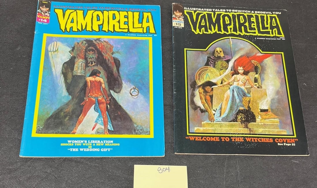 Vampirella 14 & 15 Warren Magazine Bronze Age (1 of 2)