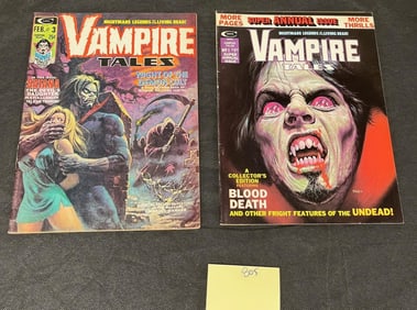 Vampire Tales 3 & Annual 1 Marvel Horror Magazines
