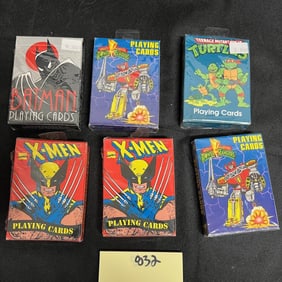 Group of Sealed Super Hero Playing Cards