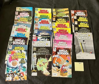 Large Uncle Scrooge Disney Comics Lot