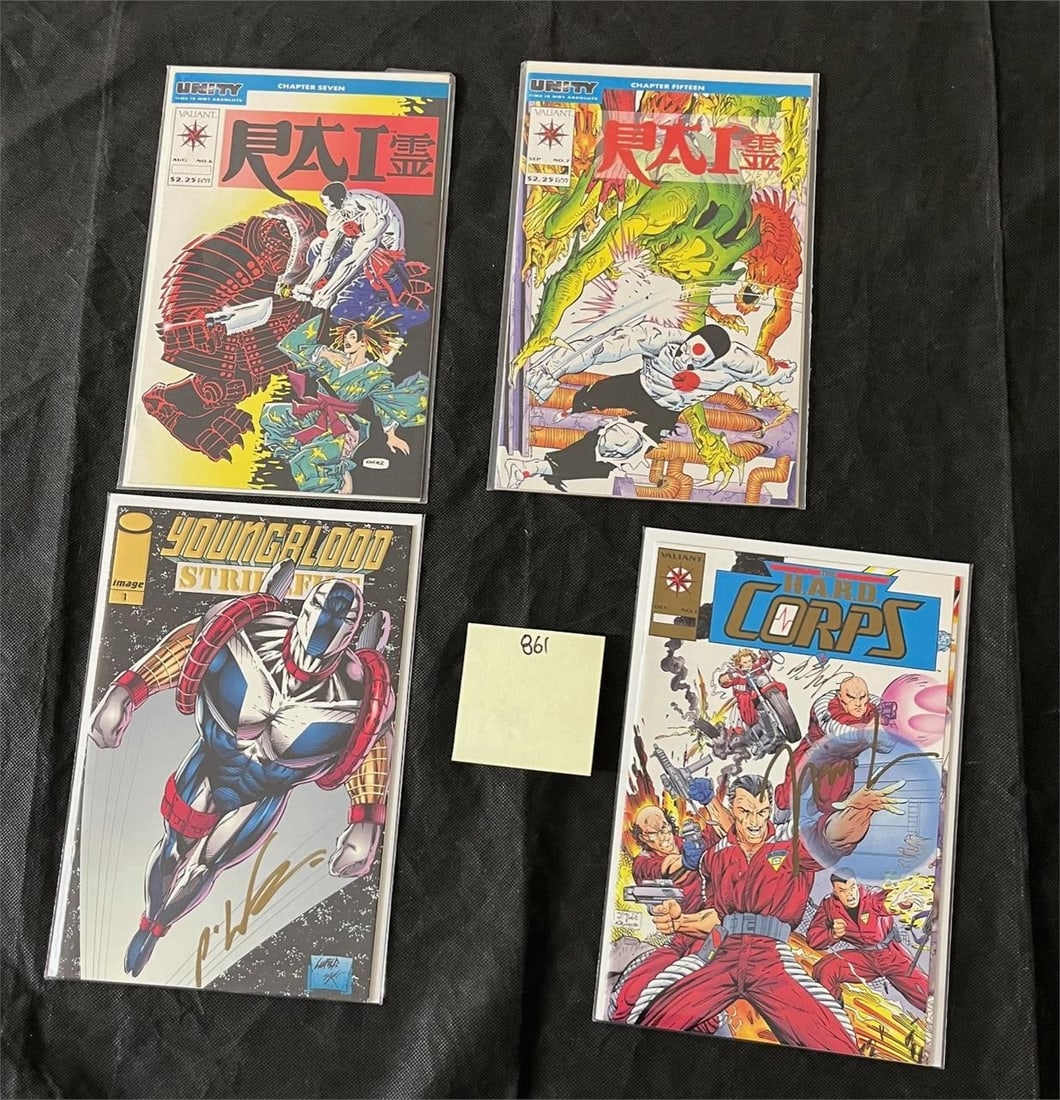 Group of Valiant Signed Gold Foil & LE Comics (1 of 2)
