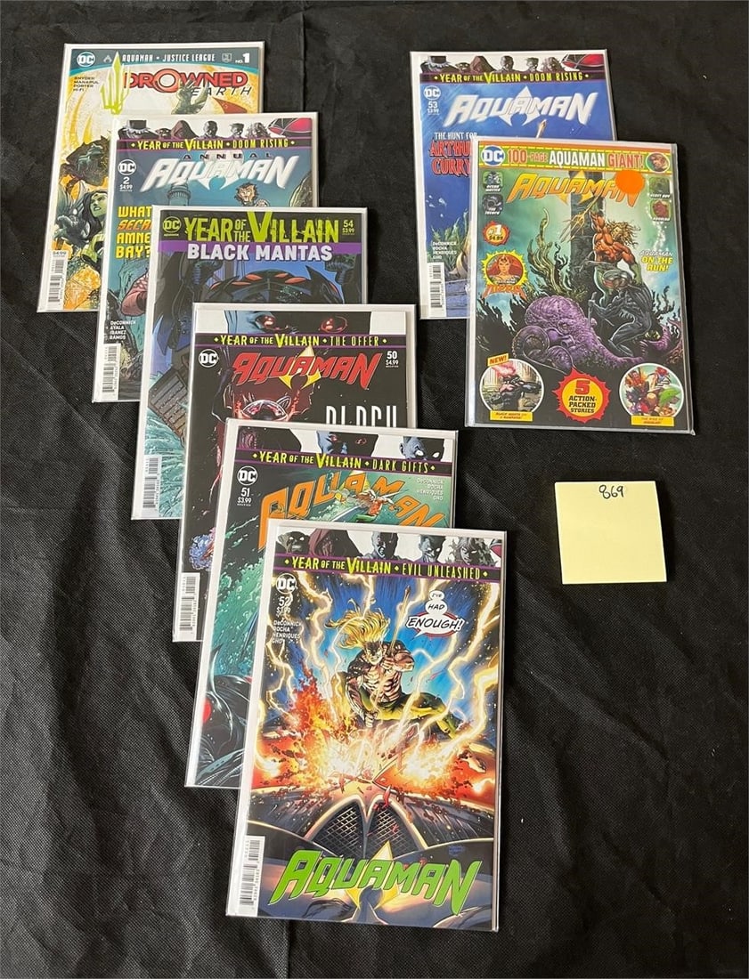 Aquaman Comic Books w/Black Mantas (1 of 1)