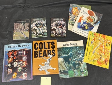 vintage Baltimore Colts programs & press guides +