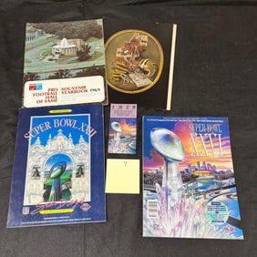 Super Bowl programs & 1992 Super Bowl XXVI stub