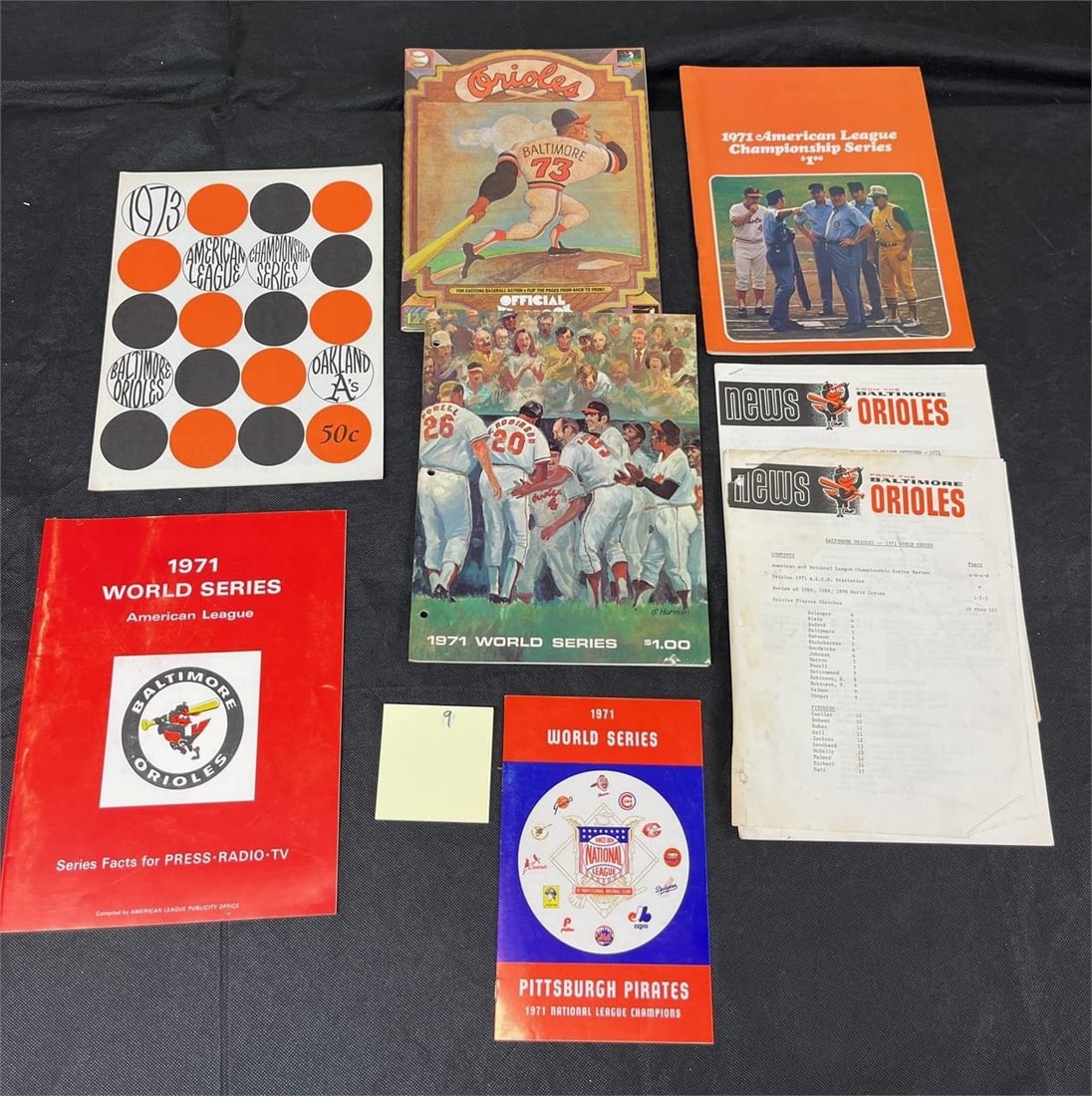 Orioles 1973 World Series Programs + Vintage Merch (1 of 2)