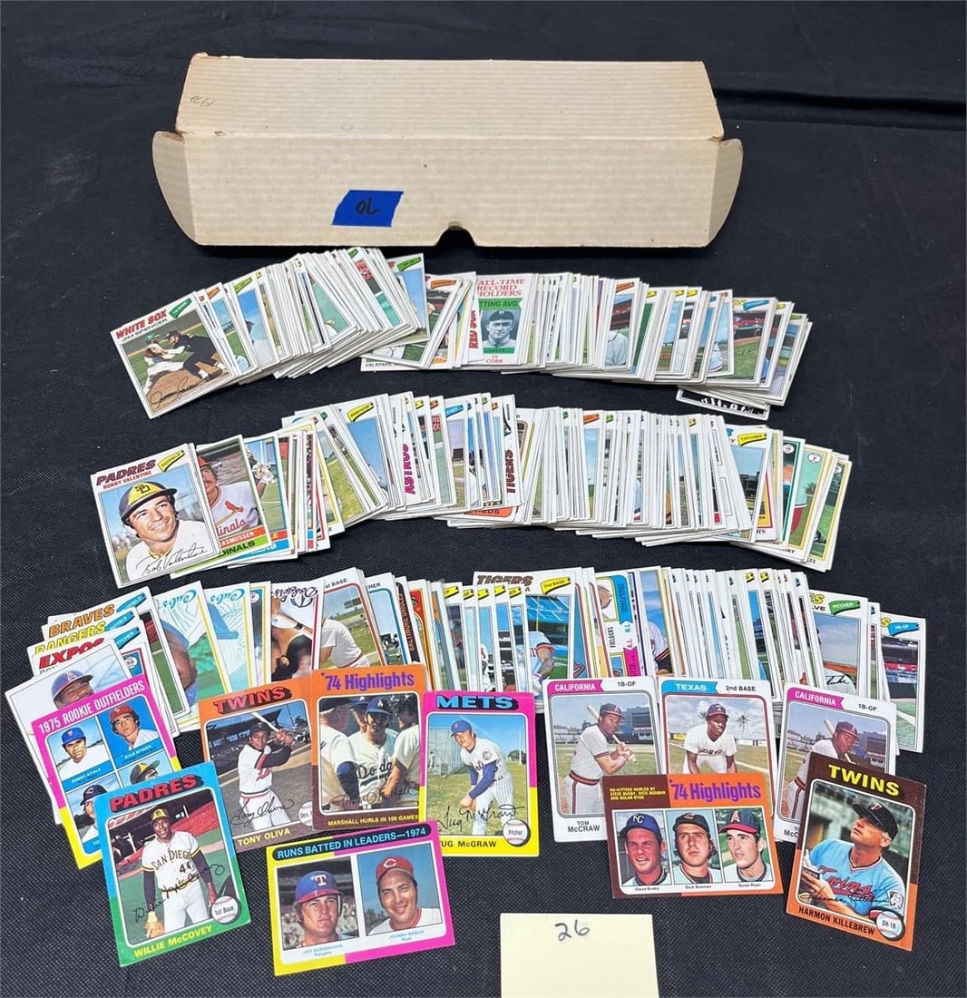 600 ct box mix of 1970's Topps Baseball Cards (1 of 2)