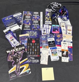 Ravens Collectibles, tickets, Field Passes w/ O's
