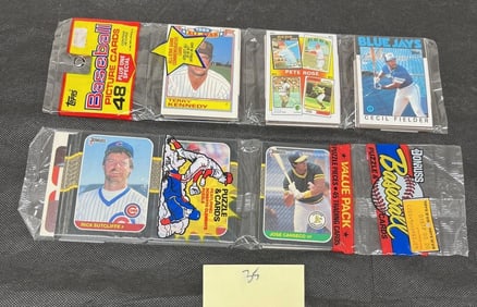 1986 Toppd and 1987 Donruss Rack Packs