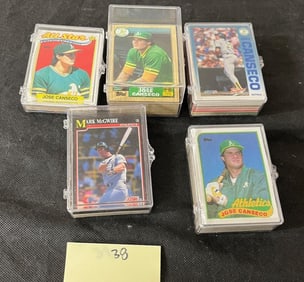 Large Jose Canseco Baseball Card Lot 100 +