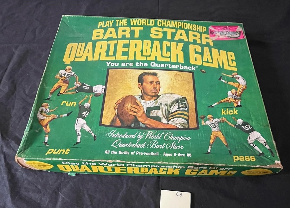 Vintage Bart Starr Quarterback Board Game (1 of 3)
