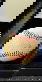 Andy Pafko Signed Brown OAL Baseball