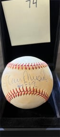 Stan Musial Signed Baseball NO COA