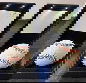 2 Jose Canseco Signed Baseballs 1 '40/40'