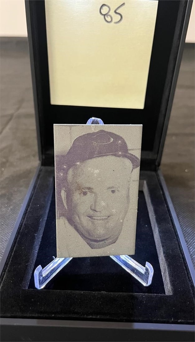 1950s newspaper printing plate of Rogers Hornsby (1 of 3)