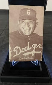 1950s exhibit card of Don Newcombe