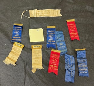 Lot of Sport Ribbons Circa 1914-1917