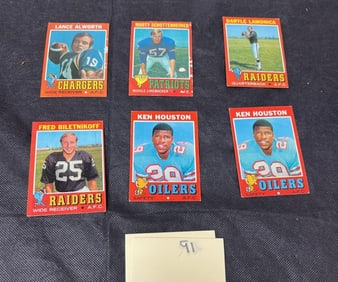 1971 Topps Football Cards w/ Biletnikoff +