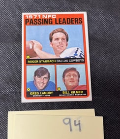 Roger Staubach 1972 Topps Football Card
