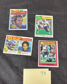 OJ Simpson Topps Football Cards