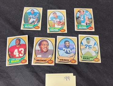 1970 Topps Football Cards Griese, Csonka +
