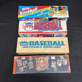 Sealed and Opened sets of 1990s baseball cards