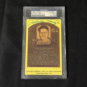 PSA Johnny Mize Autograph