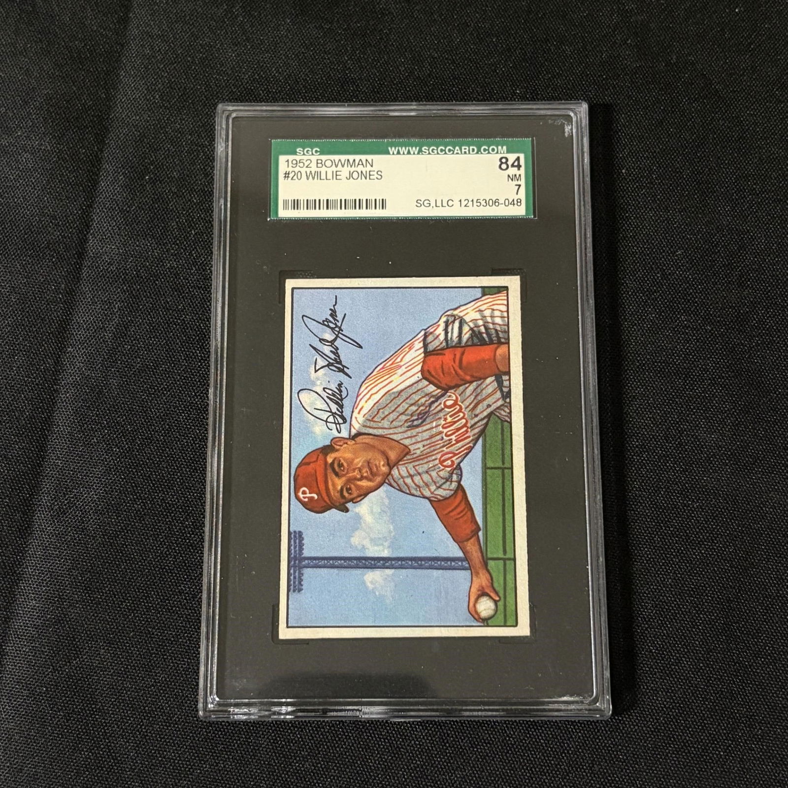SGC 7 Willie Jones 1952 Bowman (1 of 2)