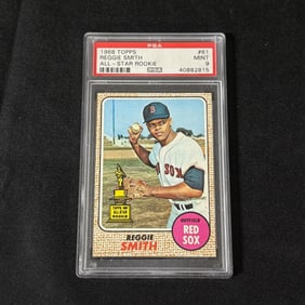 PSA 9 Reggie Smith All Star Rookie 1968 Topps
