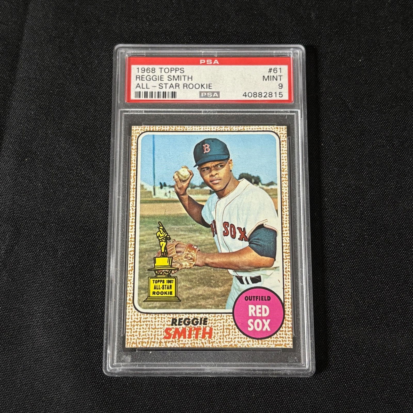 PSA 9 Reggie Smith All Star Rookie 1968 Topps (1 of 2)