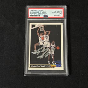 PSA Auto Shaquille O'Neal Basketball Card