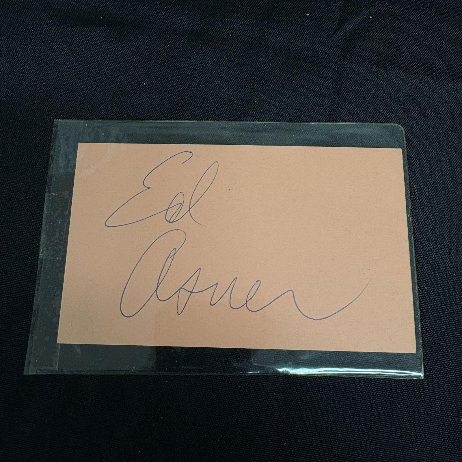 Ed Asner (Lou Grant) Autograph, NO COA (1 of 1)