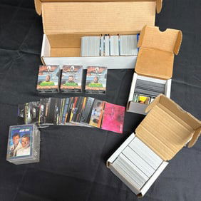 Large lot of Star Trek Trading Cards.